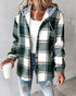 DAMEN KARIERTES KAPUZENJACKE | WARM UND BEQUEM